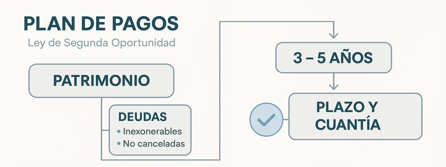 Qué es el plan de pagos en la Ley de Segunda Oportunidad y cuándo se aplica